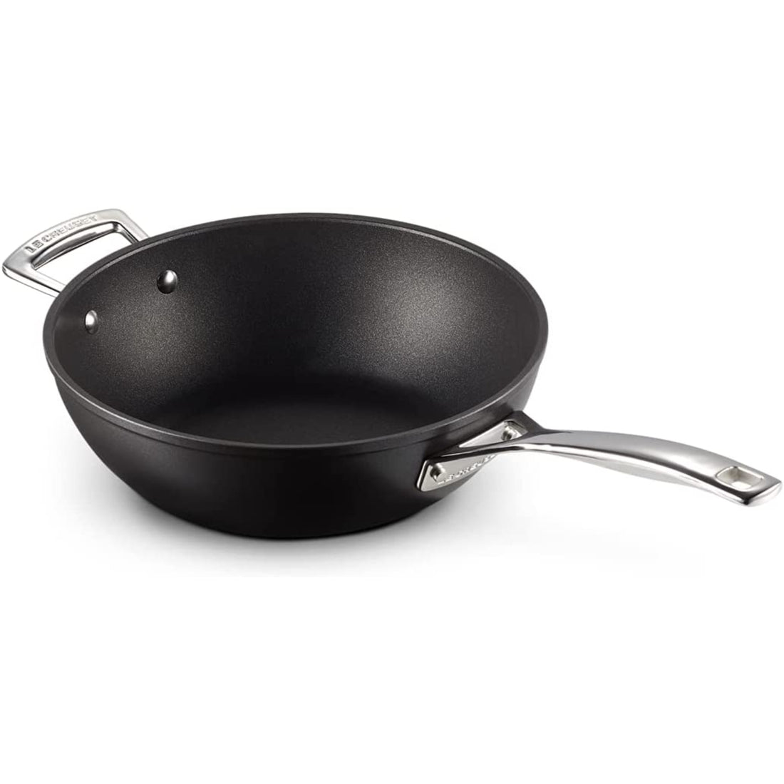 LE CREUSET Padella Antiaderente Wok Manico Lungo 26cm Alluminio