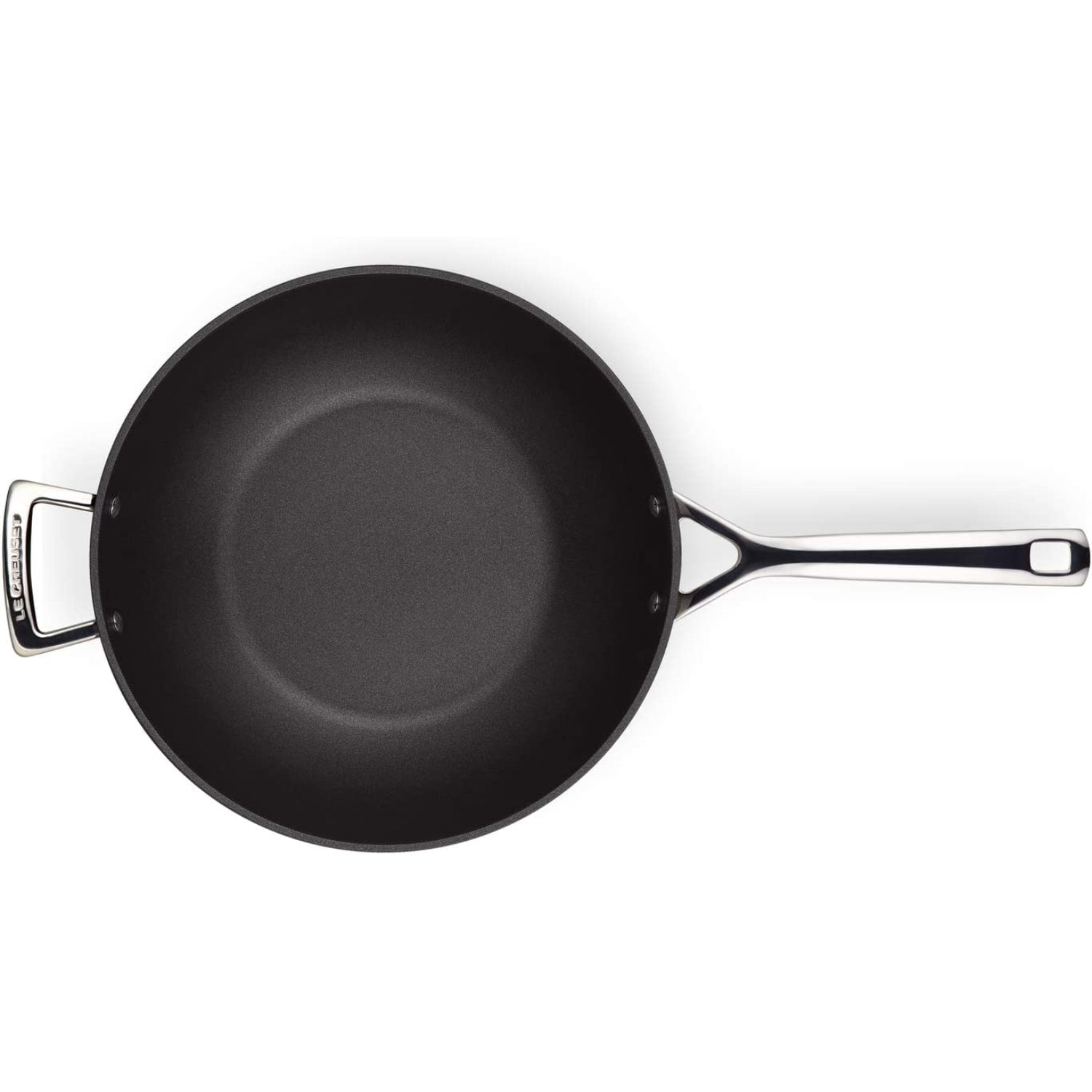 LE CREUSET Padella Antiaderente Wok Manico Lungo 30cm Alluminio