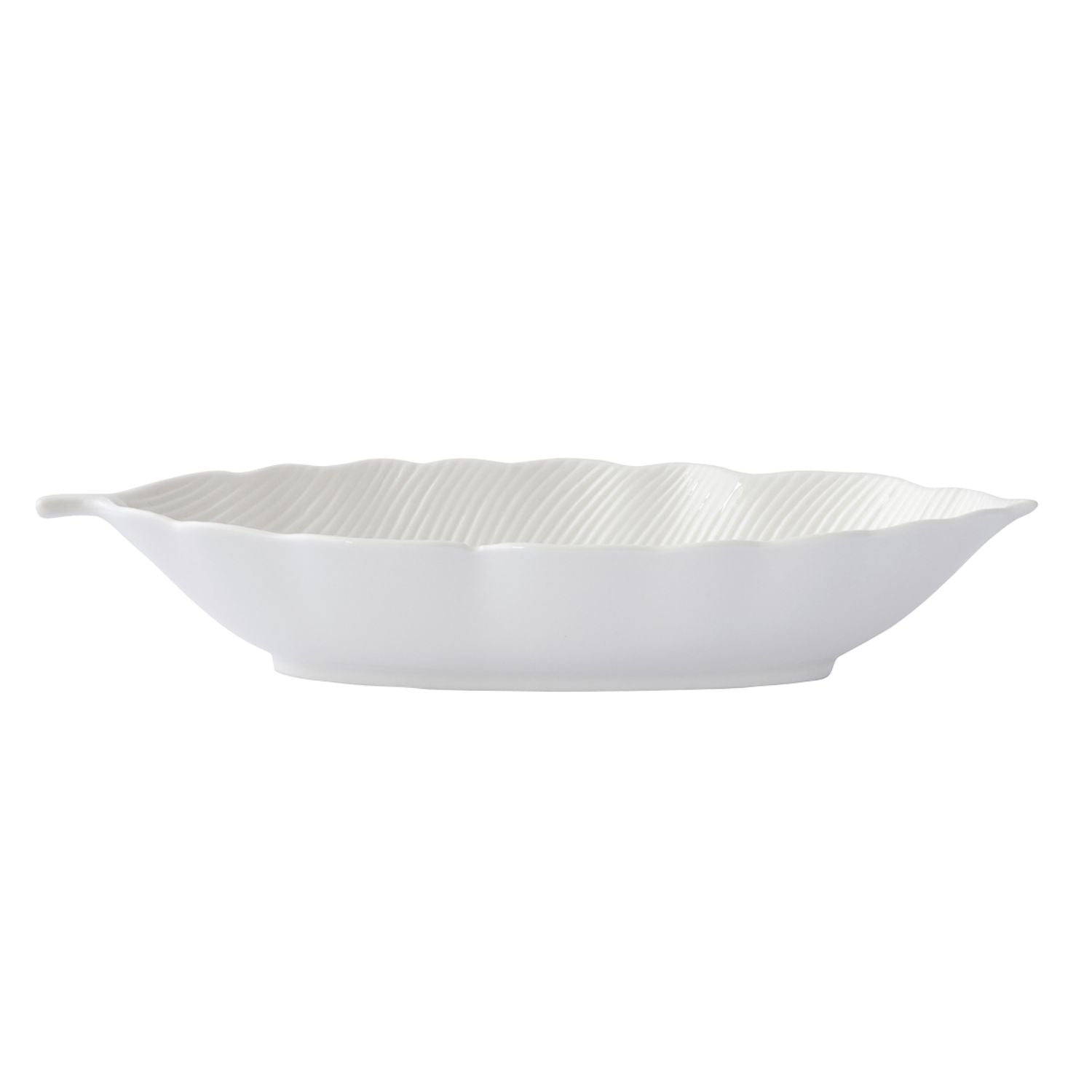 EASY LIFE Leaves Bowl Cup Leaf 36x16cm White Porcelain