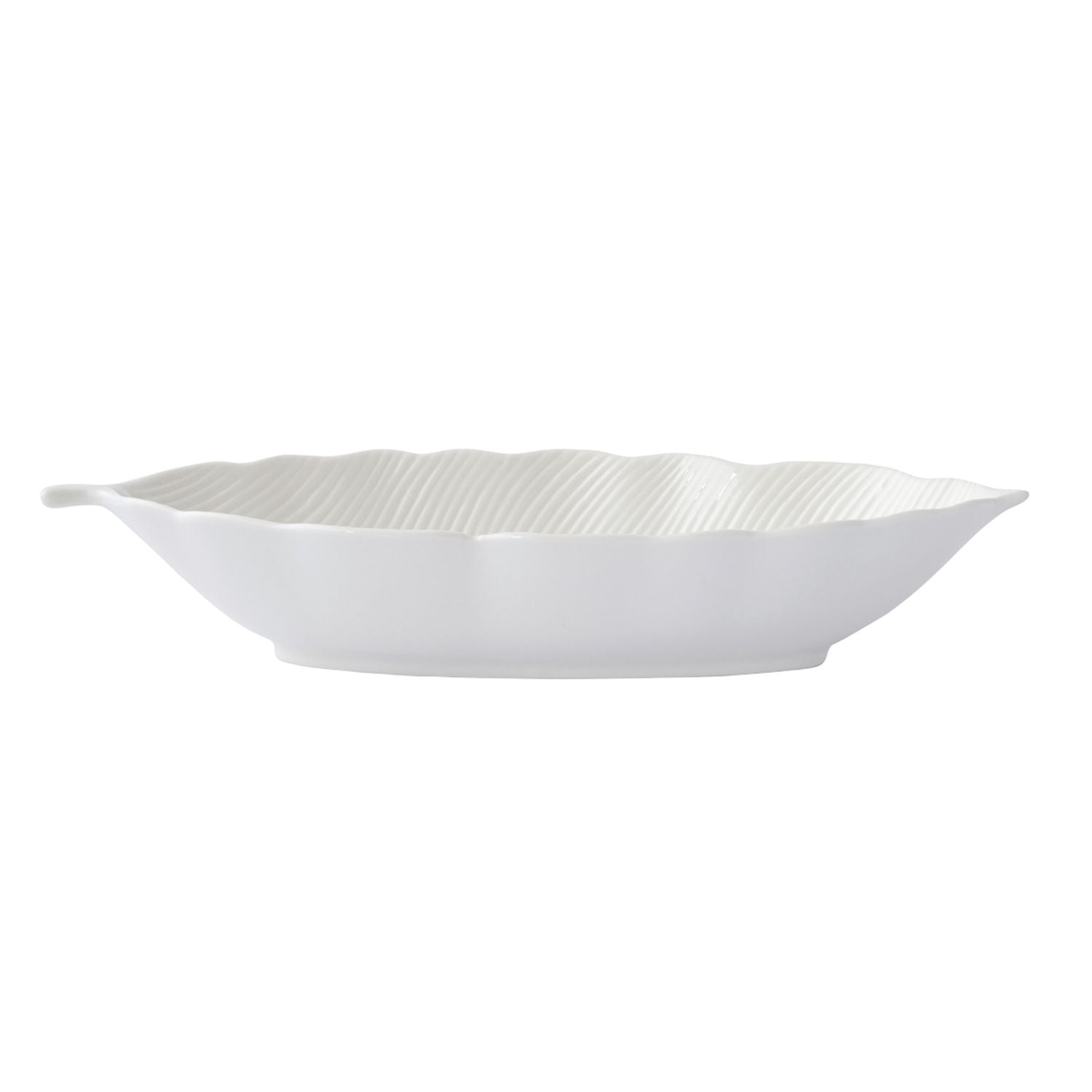 EASY LIFE Leaves Bowl Cup Leaf 30x13cm White Porcelain