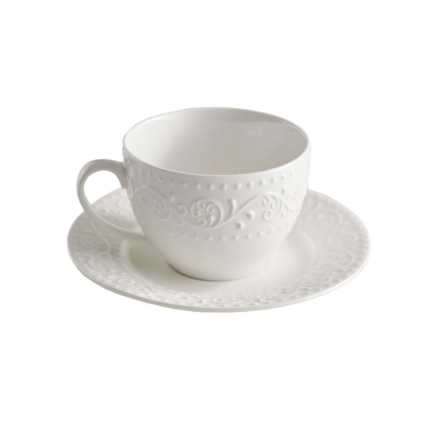 LA PORCELAINA BIANCA Dreamy Tea Cup and Saucer 350ml