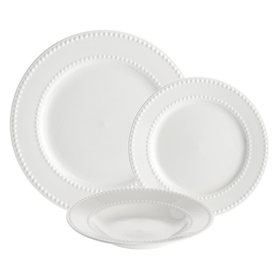 LA PORCELLANA BIANCA Collina Table Service Set of 18 Piece Porcelain Plates