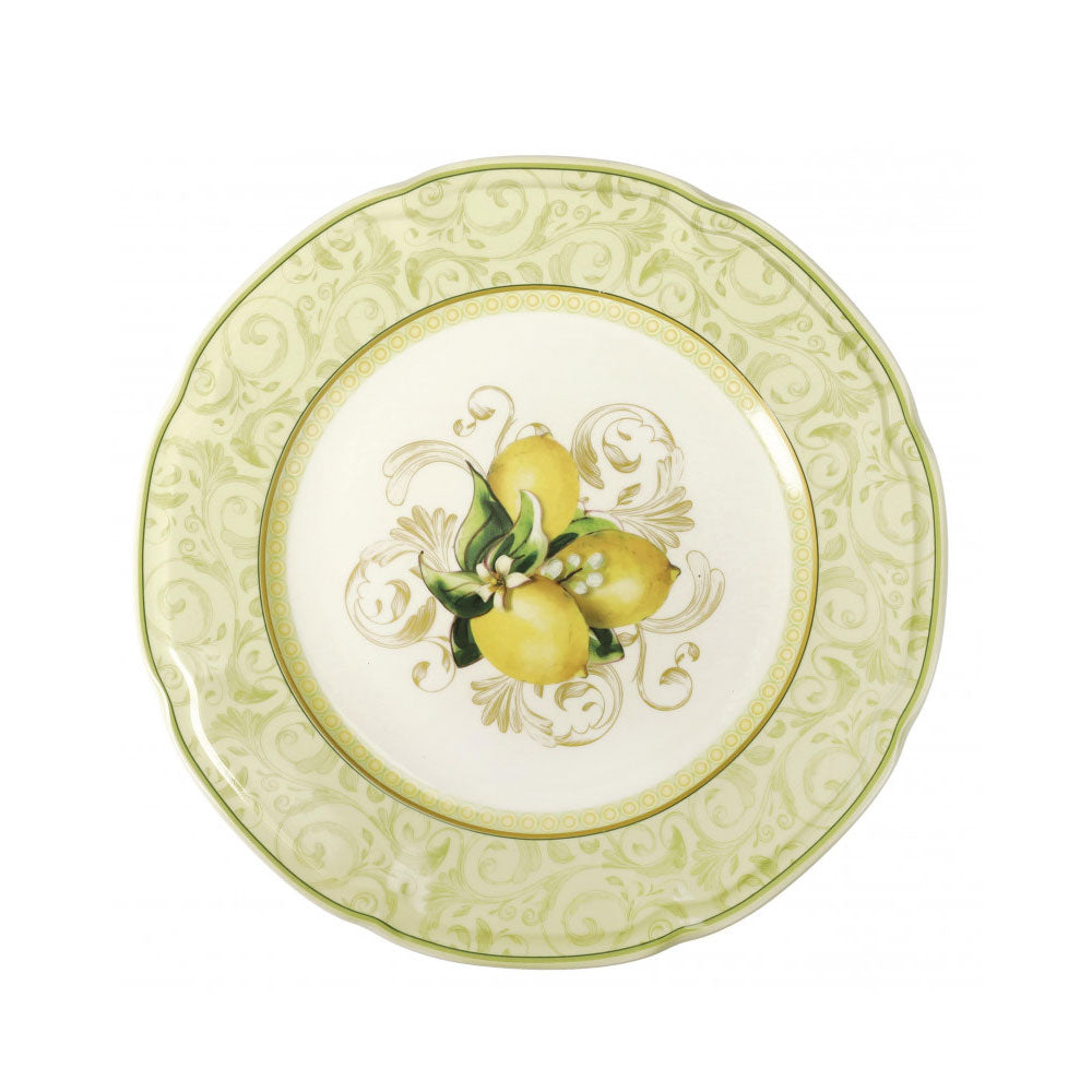 BRANDANI Lemons Table Service Plates Set 18 Pieces Porcelain