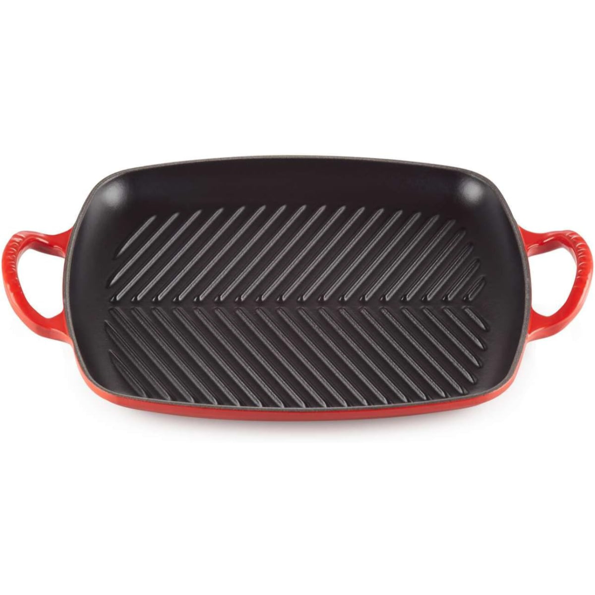 LE CREUSET Grill Griglia Rettangolare Evolution 30x27cm Ghisa Vetrificata Ciliegia