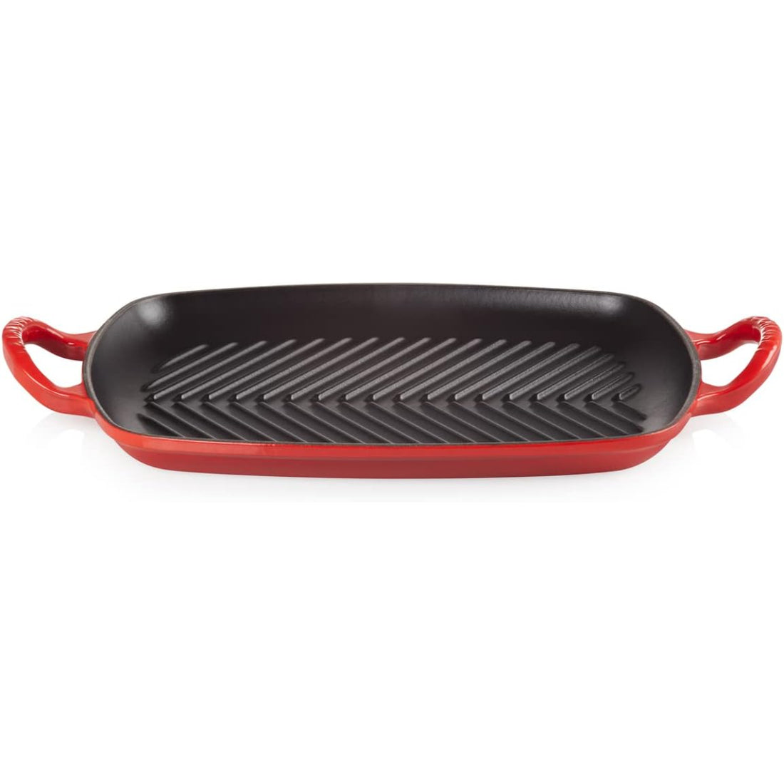 LE CREUSET Grill Griglia Rettangolare Evolution 30x27cm Ghisa Vetrificata Ciliegia