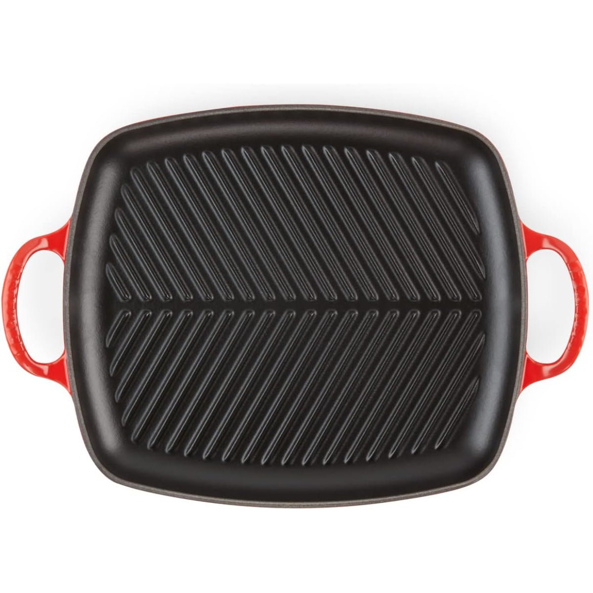 LE CREUSET Grill Griglia Rettangolare Evolution 30x27cm Ghisa Vetrificata Ciliegia