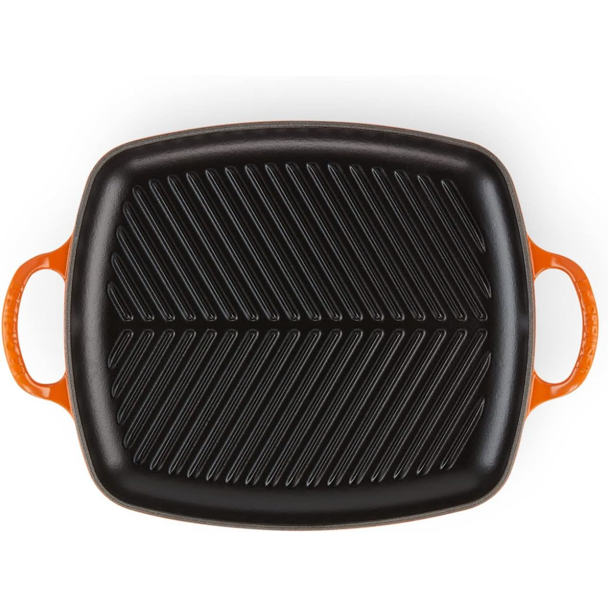 LE CREUSET Grill Griglia Rettangolare Evolution 30x27cm Ghisa Vetrificata Arancio