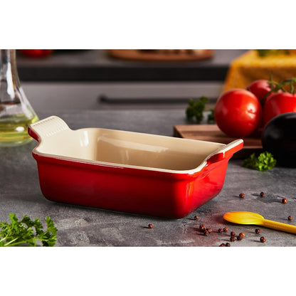 LE CREUSET Pirofila Rettangolare Tradition 19x13cm Gres Vetrificato Ciliegia