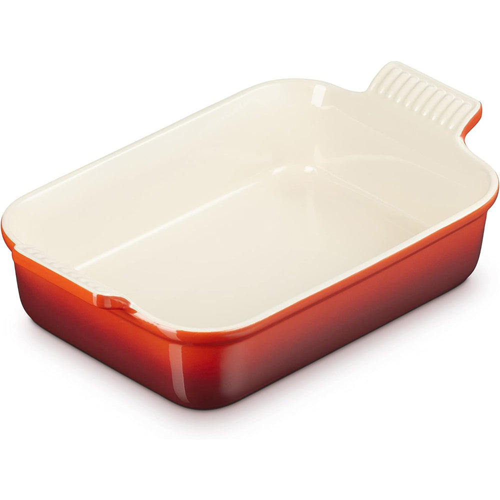 LE CREUSET Pirofila Rettangolare Tradition 26x17cm Gres Vetrificato Ciliegia