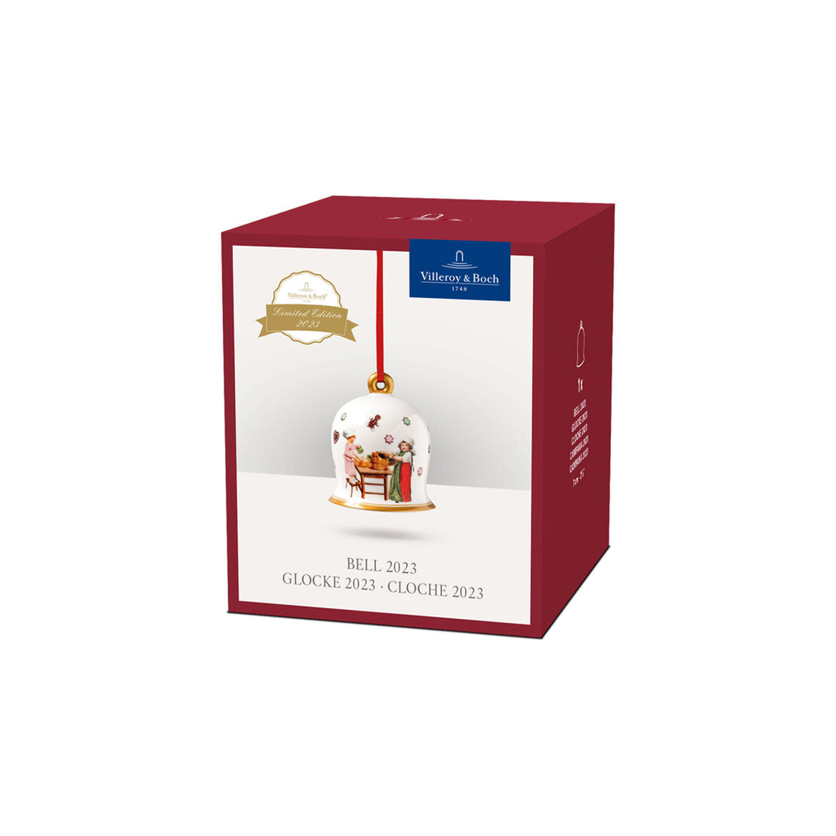 VILLEROY &amp;amp; BOCH Annual Christmas Edition 2023 Bell Campanella 7cm Porcelain