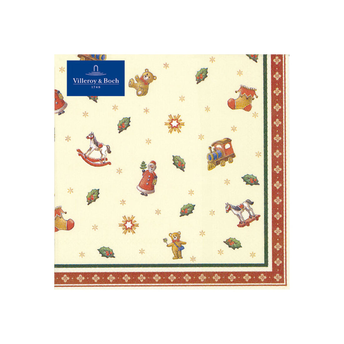 VILLEROY &amp;amp; BOCH Winter Specials Toys Small Napkin 25x25cm Toys 20 Pieces