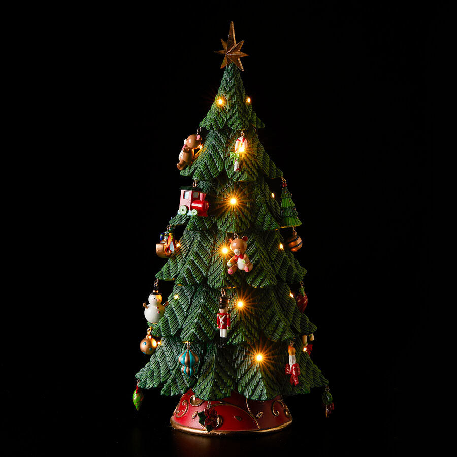 EDG Enzo De Gasperi Christmas Decoration Christmas Tree w/LED Lights 52cm Resin