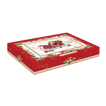 EASY LIFE Christmas Memories Piatto Ovale 25x17cm Porcellana Tavola di Natale