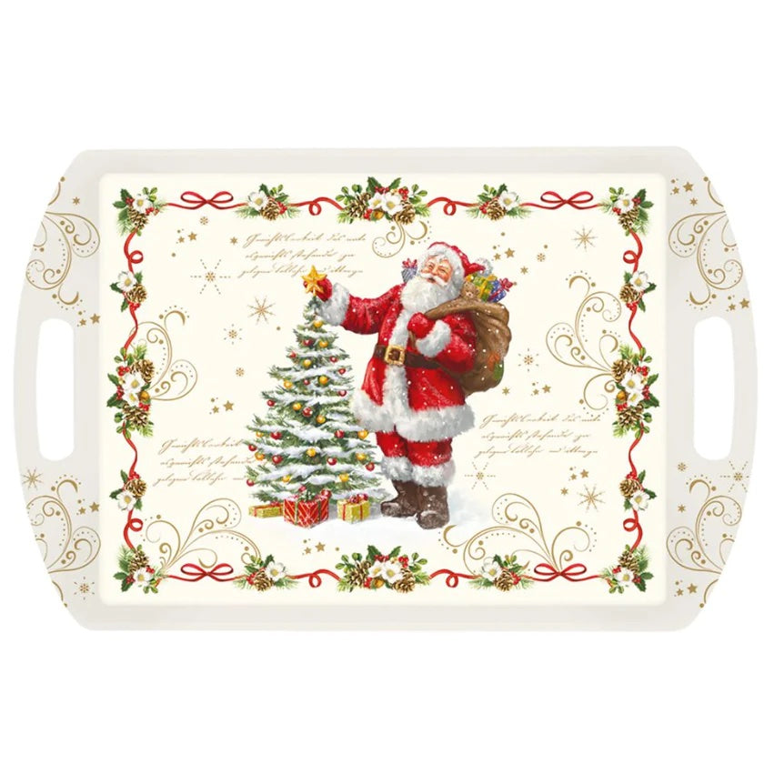 EASY LIFE Magic Christmas Vassoio con Manici 52x35cm Melamina Tavola di Natale