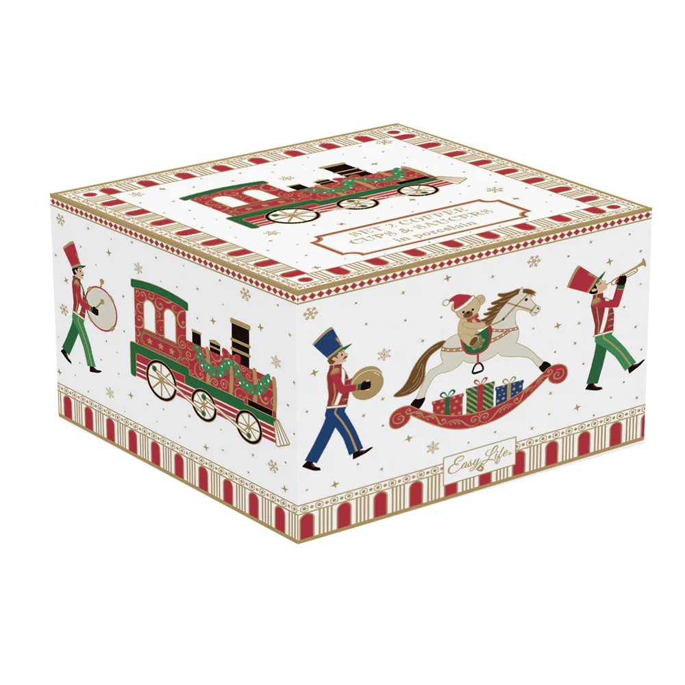 Set 2 tazzine caffe con piattino 80 ml Christmas Wonderland