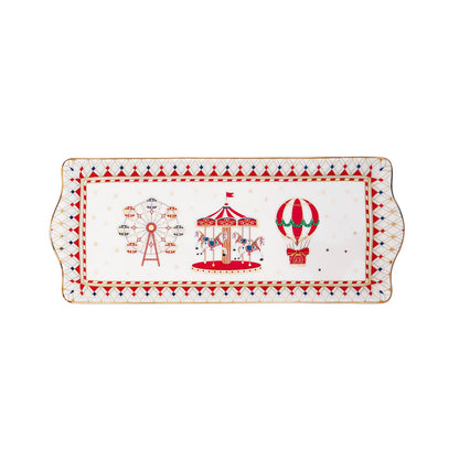 EASY LIFE Christmas Wonderland Tray 35x15cm Porcelain Christmas Table