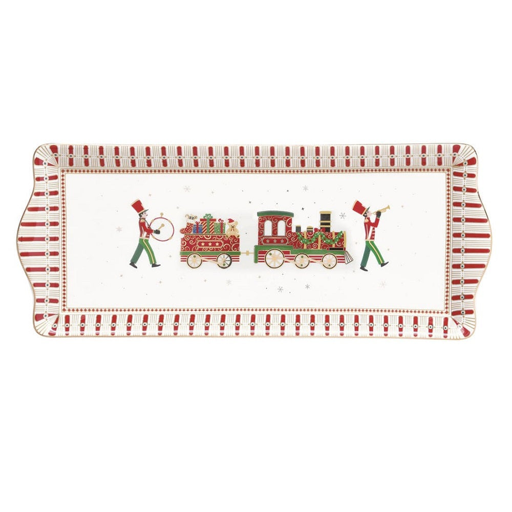 EASY LIFE Polar Express Tray 35x15cm Porcelain Christmas Table