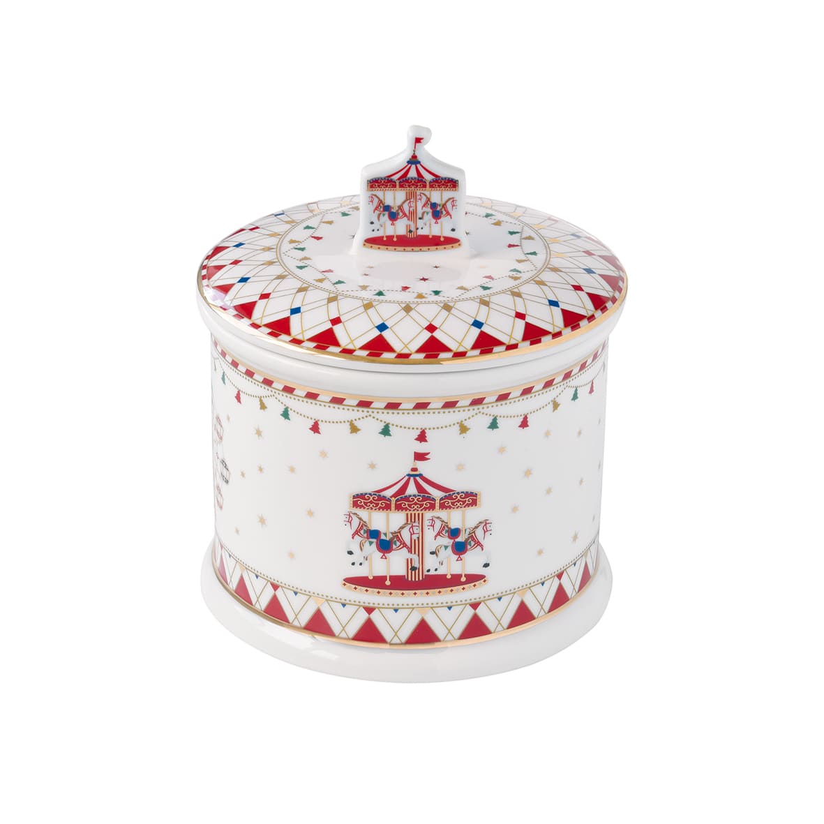 EASY LIFE Christmas Wonderland Cookie Jar D14cm H16.5cm Porcelain Christmas Table