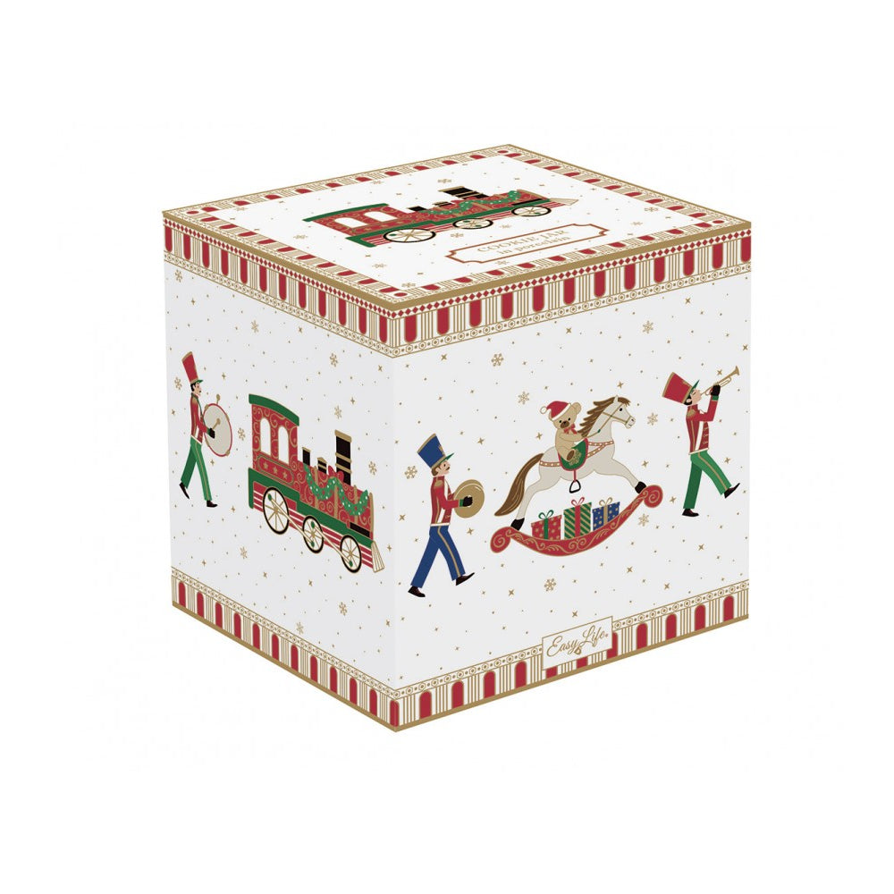 EASY LIFE Polar Express Cookie Jar D14cm H16.5cm Porcelain Christmas Table