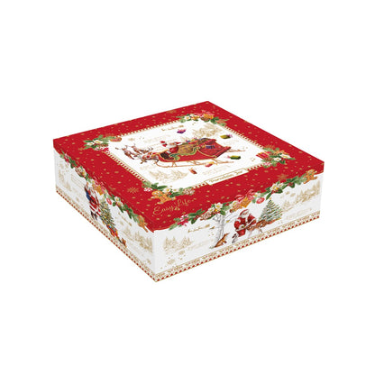 EASY LIFE Christmas Memories Porta Caramelle Scatola Forma Stella D16cm H10,5cm Porcellana