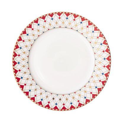 EASY LIFE Christmas Wonderland Table Service Plates Set 18 Pieces Porcelain Christmas Table