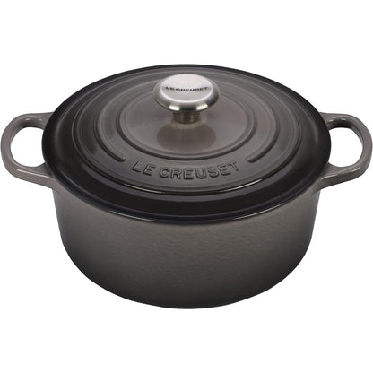 LE CREUSET Cocotte Round Evolution 24cm Flint Vitrified Cast Iron