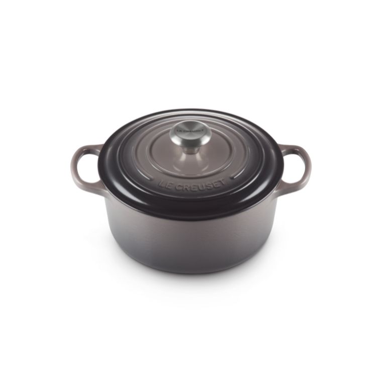 LE CREUSET Cocotte Round Evolution 24cm Flint Vitrified Cast Iron