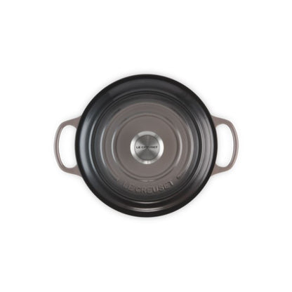 LE CREUSET Cocotte Round Evolution 24cm Flint Vitrified Cast Iron