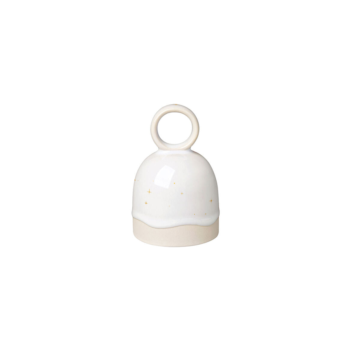 VILLEROY &amp; BOCH Winter Glow Campana Campanella 10cm Porcellana Decorazione Natalizia