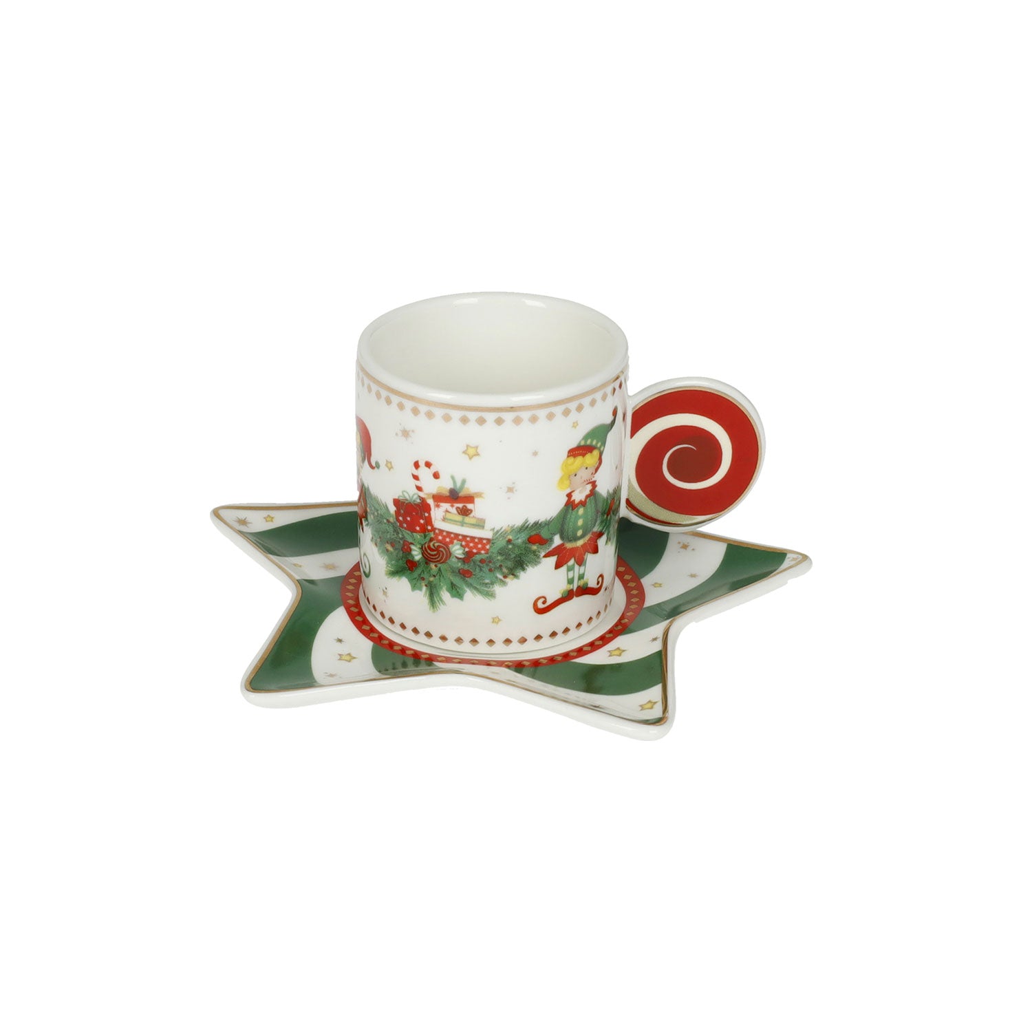 BRANDANI Elfomagia Coffee Cup Set 2 Pieces 80ml Porcelain