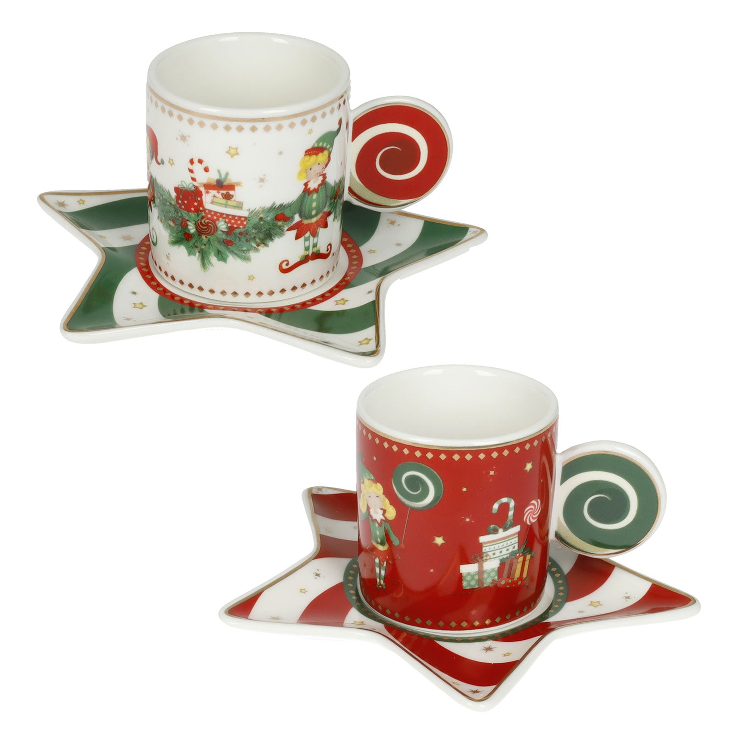 BRANDANI The Elfomagia Mug Set 2 Pieces 170ml Porcelain