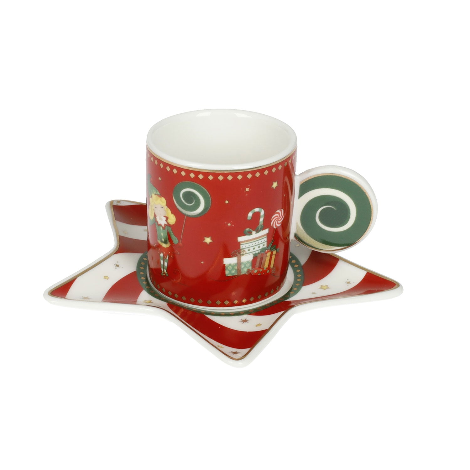 BRANDANI The Elfomagia Mug Set 2 Pieces 170ml Porcelain