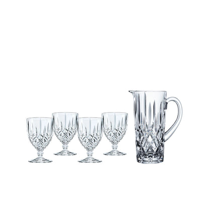 NACHTMANN Noblesse Jug Carafe 1L with 4 Glasses 350ml Crystal