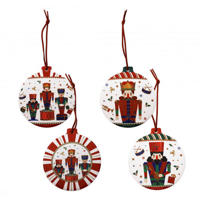 BRANDANI Decoration Sottomoka The Nutcracker Set 4 Pieces 10cm Ceramic and Cork