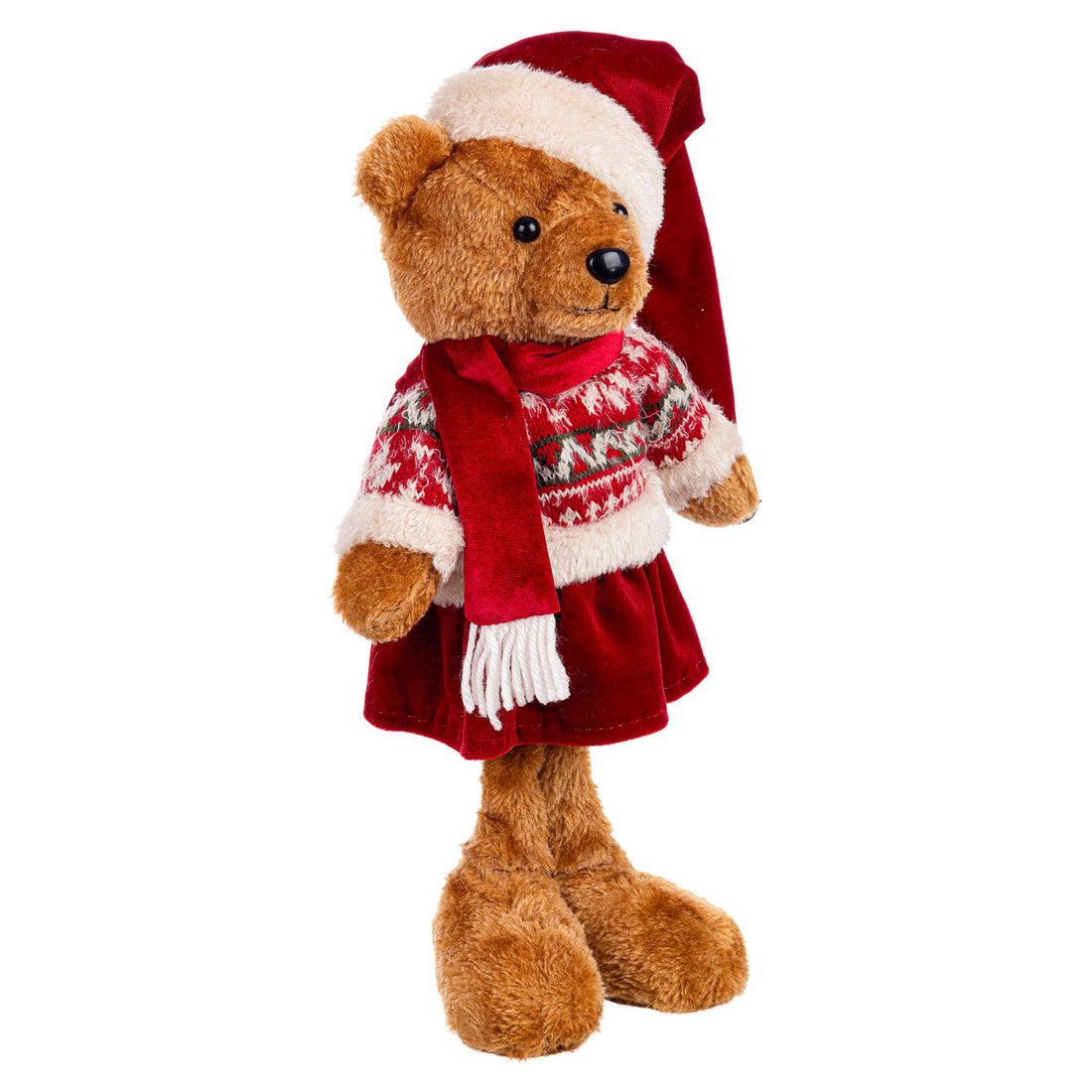 BIZZOTTO Ralphy Bear Christmas Decoration 40cm Red