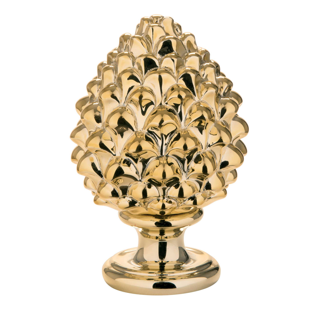 BONGELLI PREZIOSI Sicilian Pine Cone Lucky Charm Gold 12.5cm Marmorino