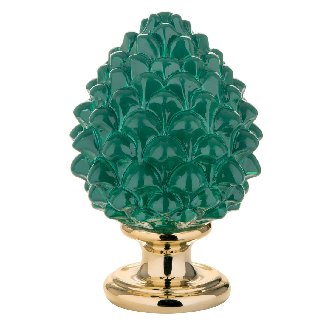 BONGELLI PREZIOSI Pigna Siciliana Portafortuna Verde 17cm Marmorino