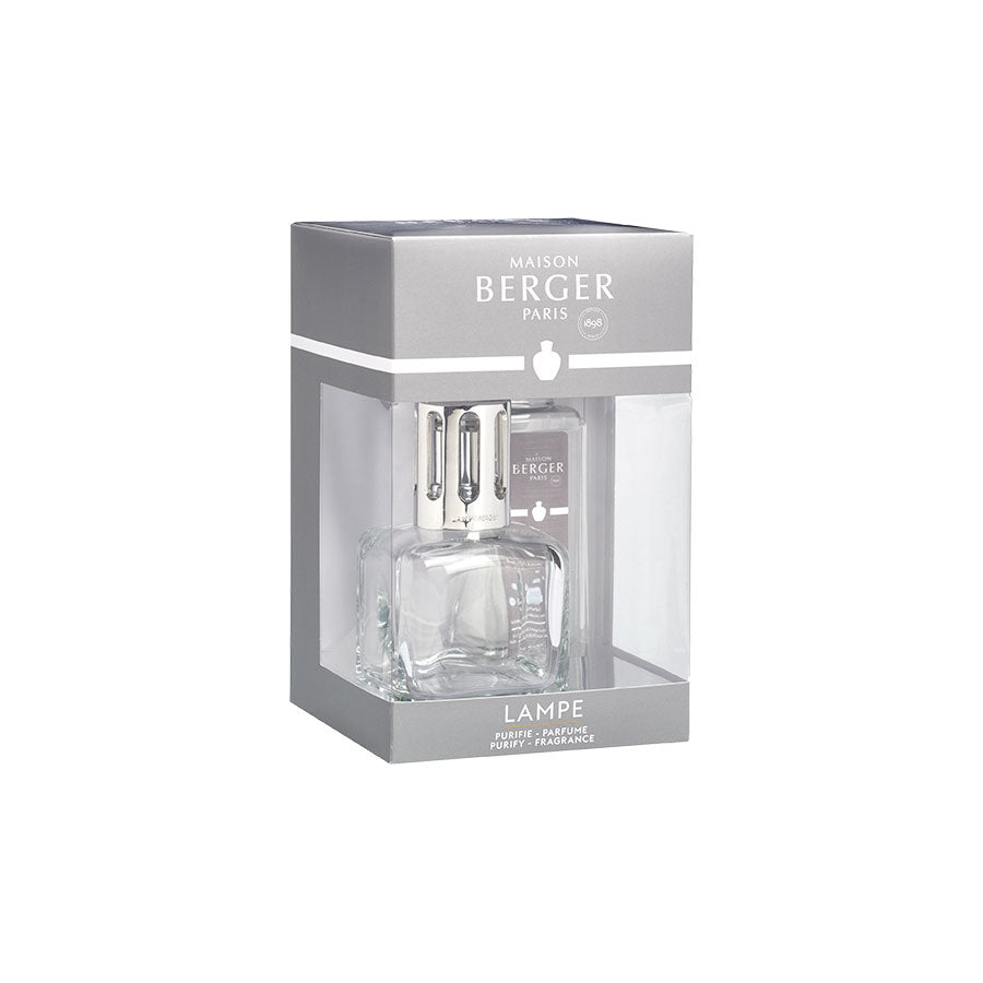 LAMPE BERGER Transparent Glacon Catalytic Lamp with 250ml Neutral Essential Bottle