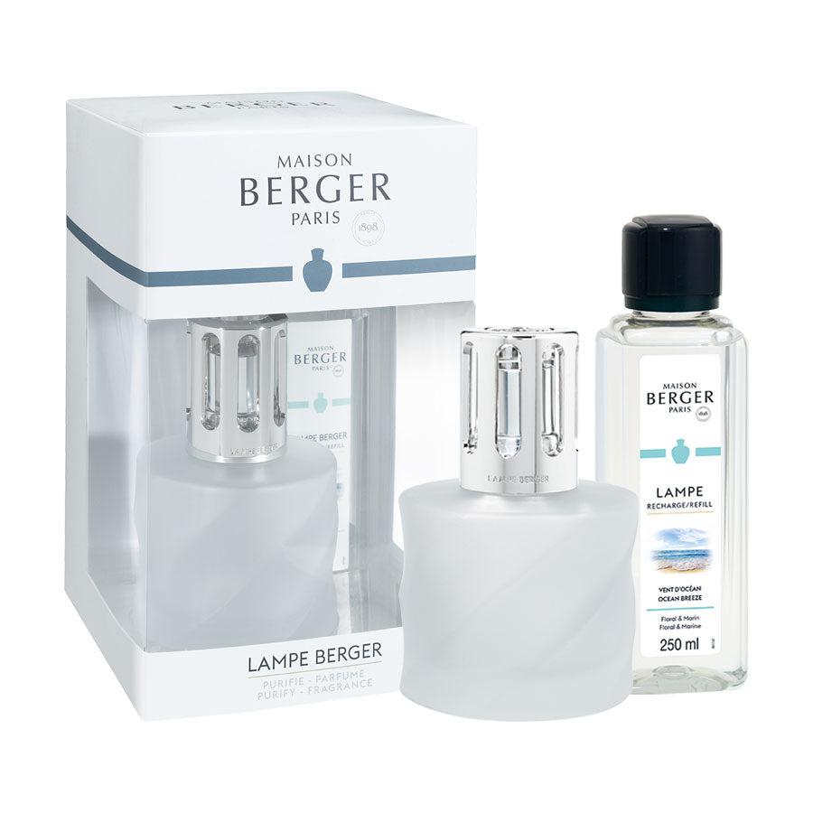 LAMPE BERGER Givree Spiral Catalytic Lamp with 250ml Ocean Breeze Bottle