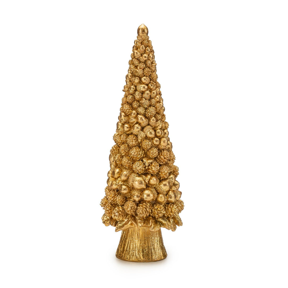 NOEL by Lamart Resin Christmas Tree 33.5cm Gold Polyresin Christmas Decoration