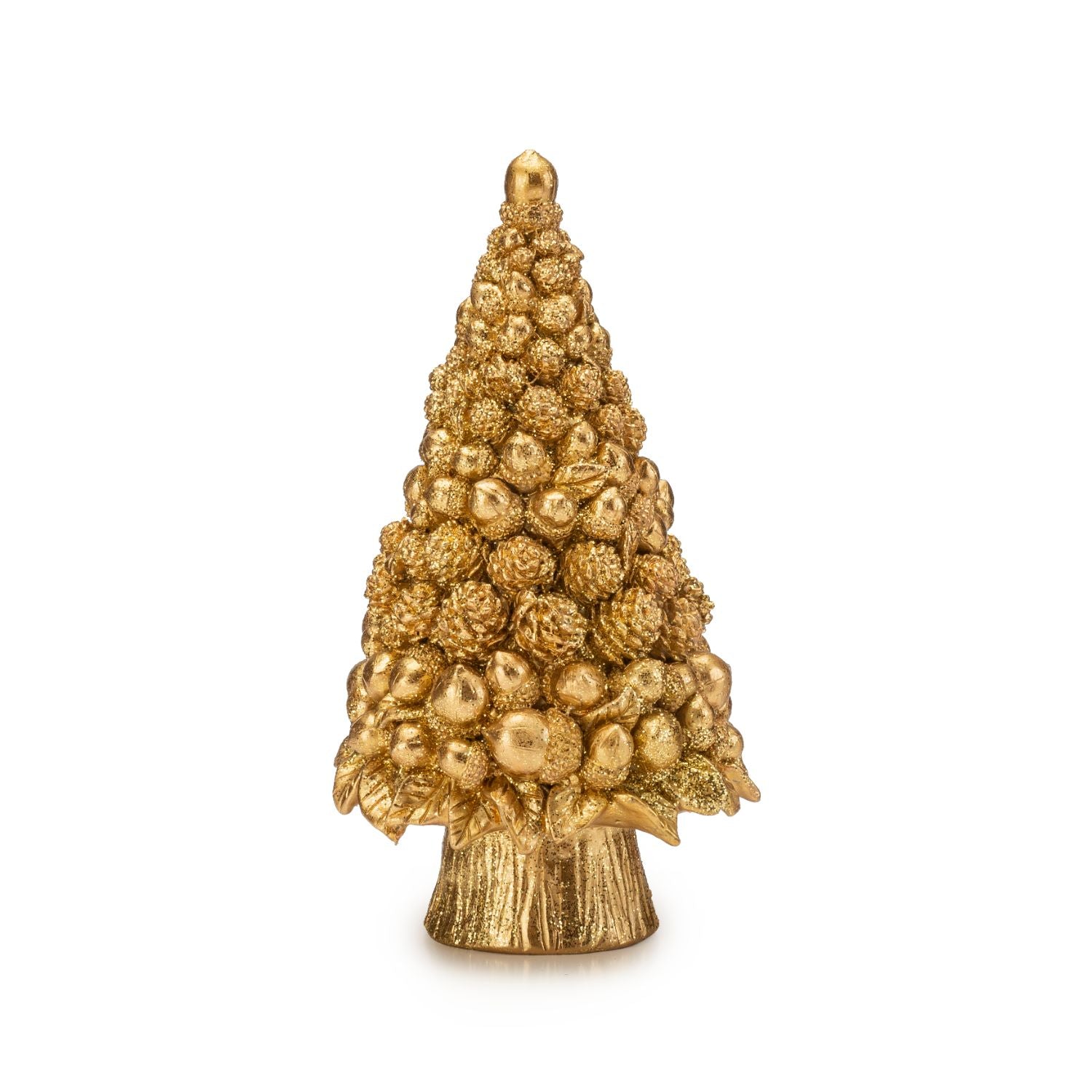 NOEL by Lamart Resin Christmas Tree 22.5cm Gold Polyresin Christmas Decoration