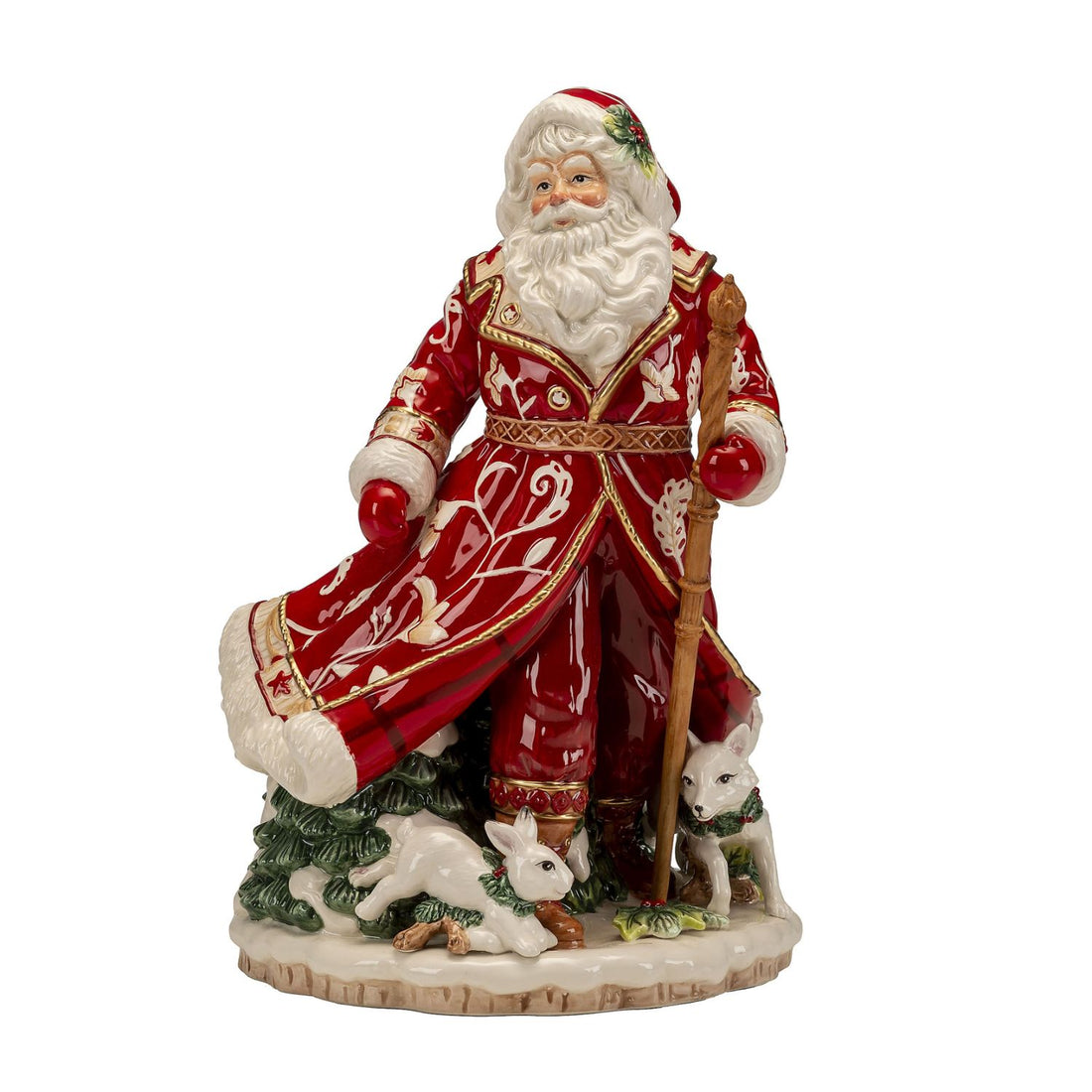 FITZ &amp; FLOYD Babbo Natale 34cm Decorazione di Natale Porcellana