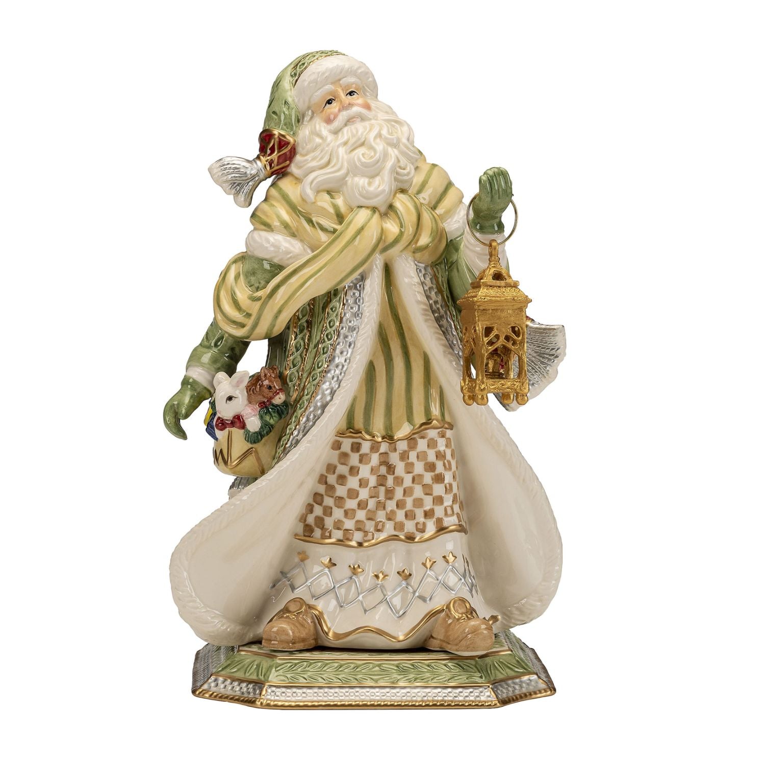 FITZ &amp; FLOYD Babbo Natale 34cm Decorazione di Natale Porcellana