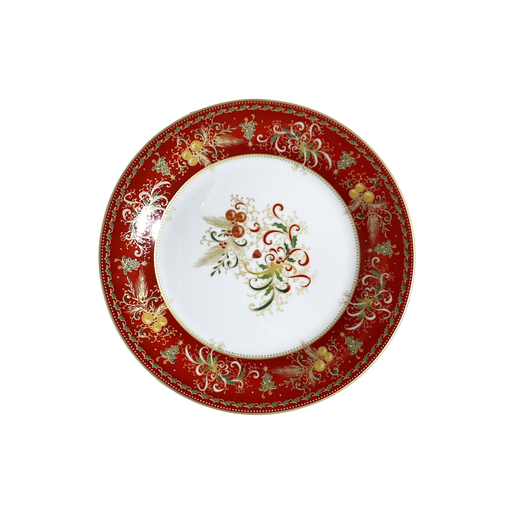 PALAIS ROYAL Table Service Plates Set 18 Pieces in Porcelain Christmas Table