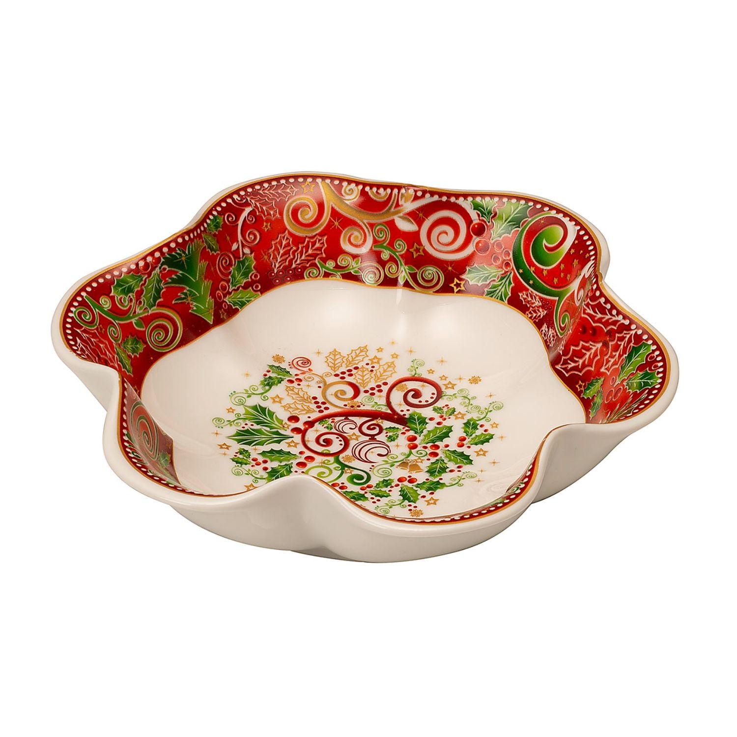 PALAIS ROYAL Porcelain Flower Cup Dish 18cm Christmas Table