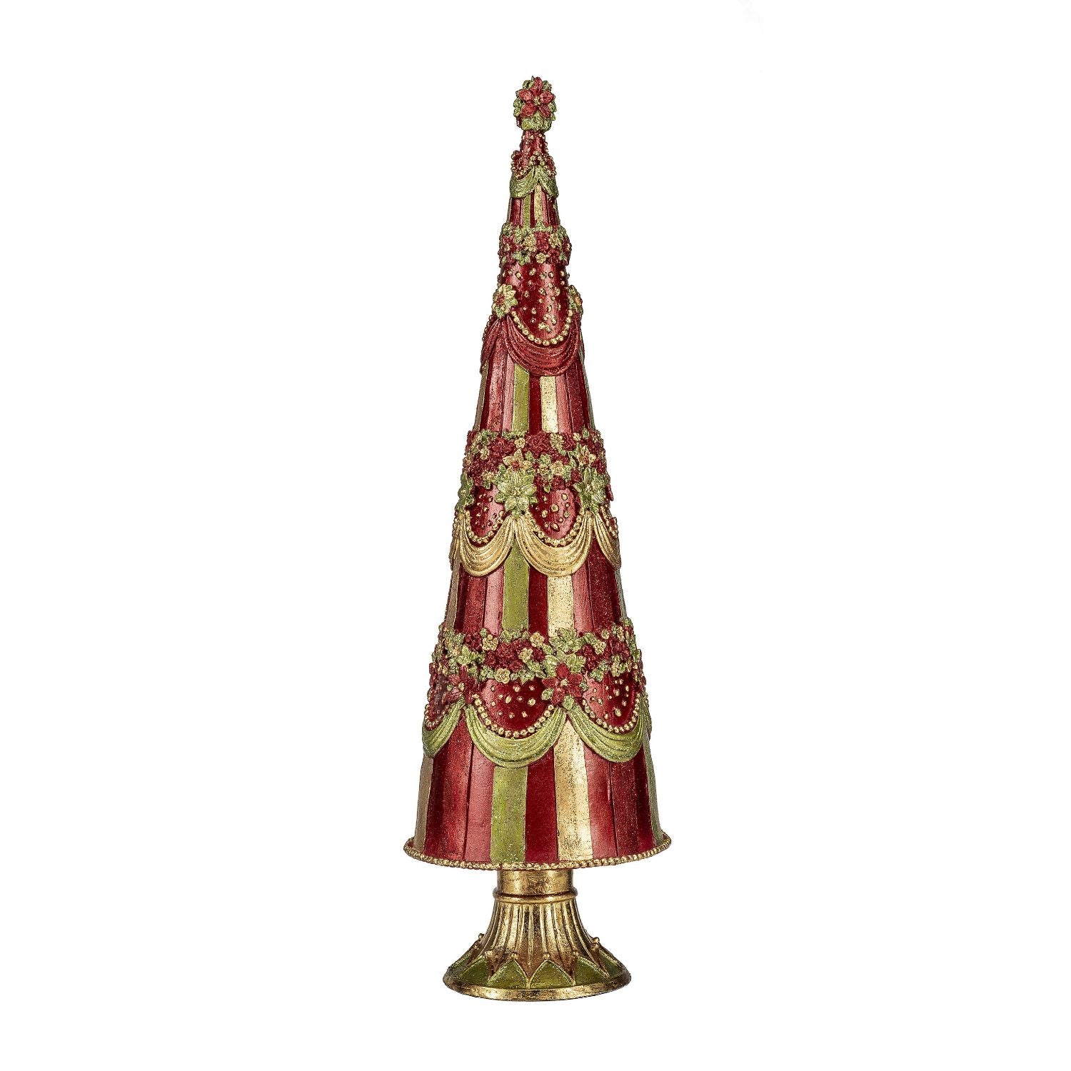 PALAIS ROYAL Polyresin Christmas Tree 33cm Christmas Decoration