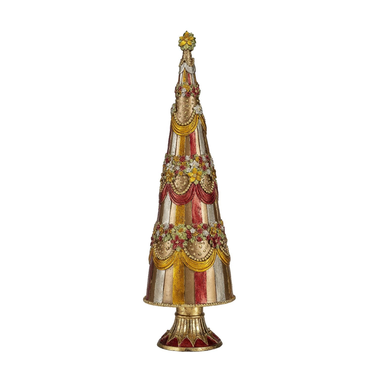 PALAIS ROYAL Polyresin Christmas Tree 33cm Christmas Decoration