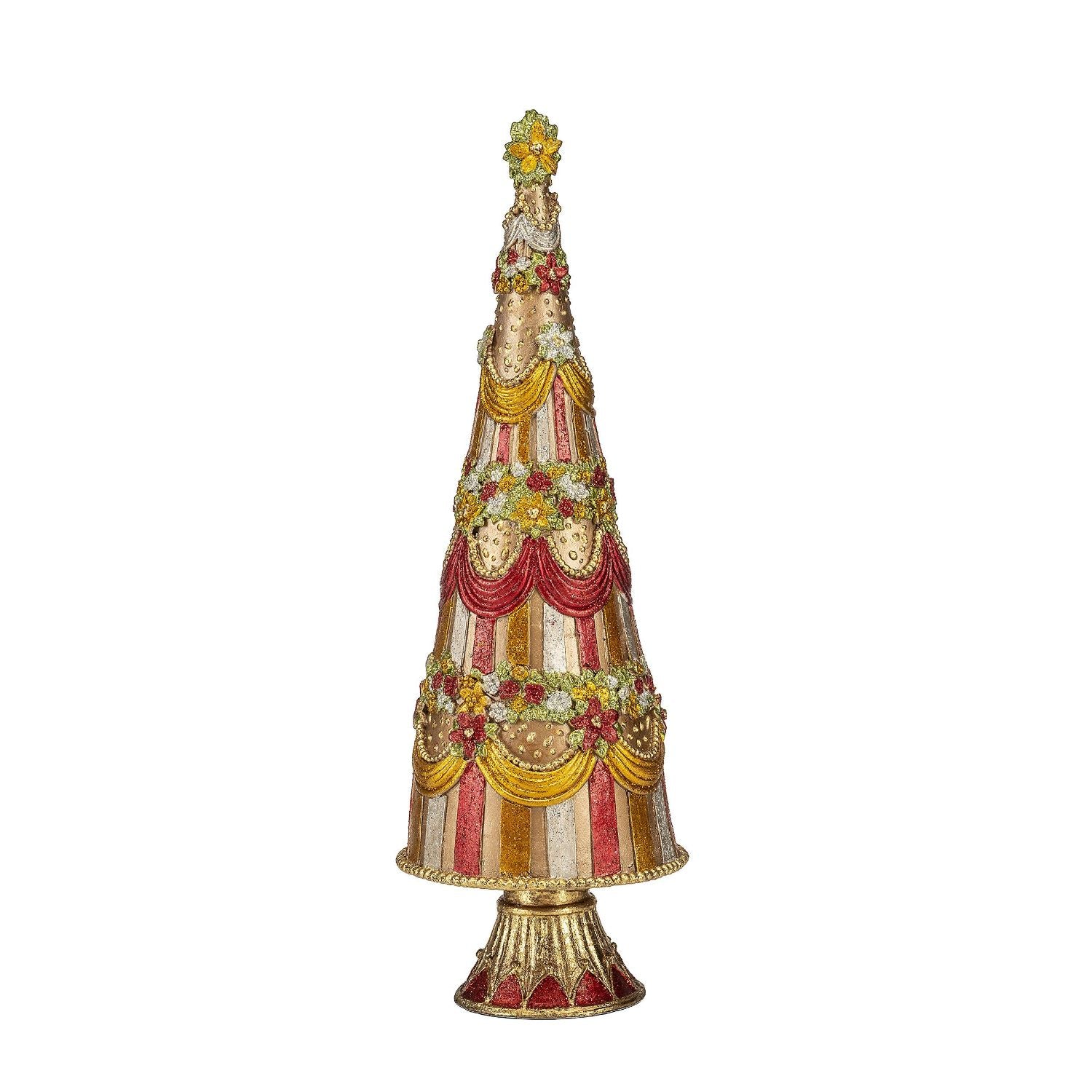 PALAIS ROYAL Polyresin Christmas Tree 43cm Christmas Decoration