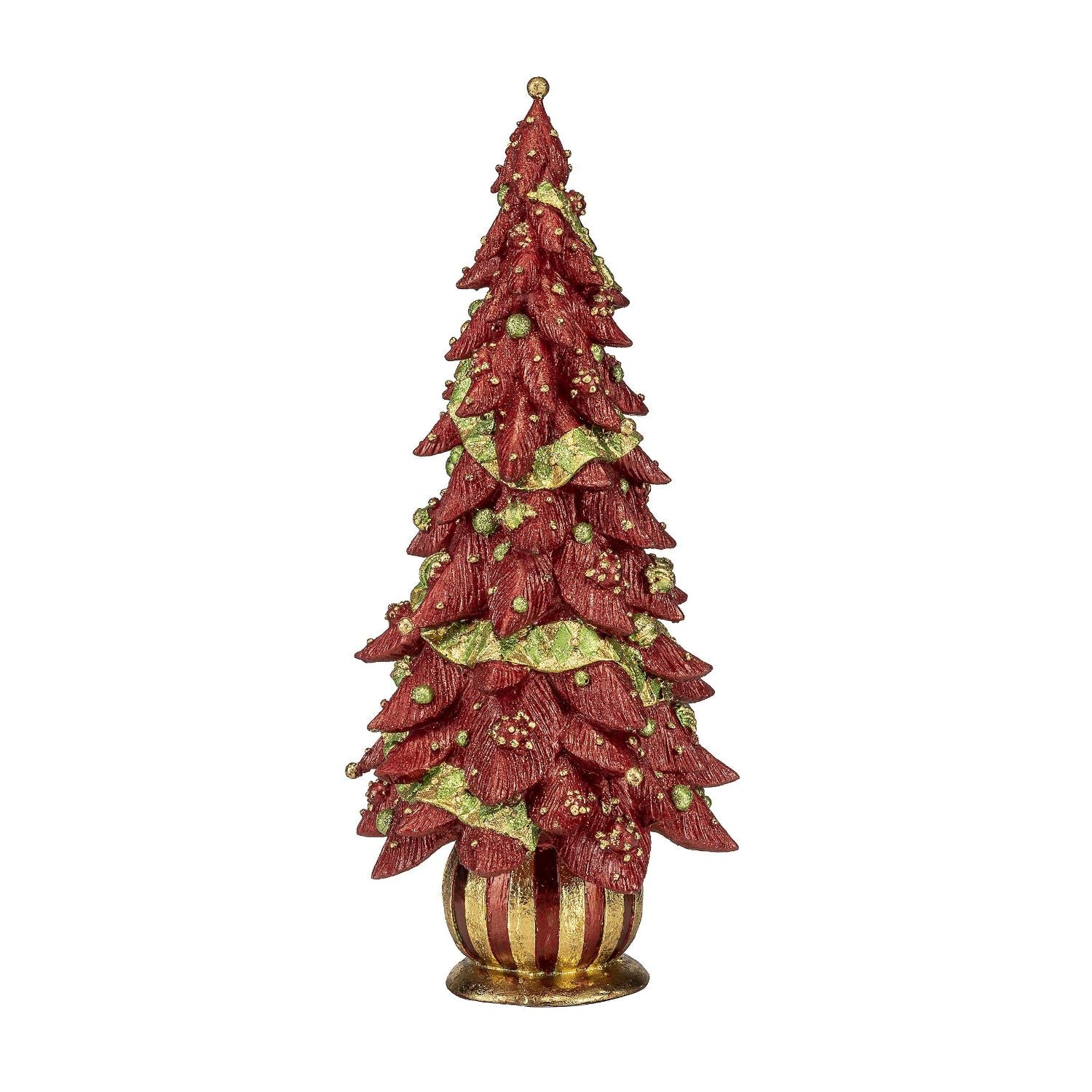 PALAIS ROYAL Polyresin Christmas Tree 33cm Christmas Decoration