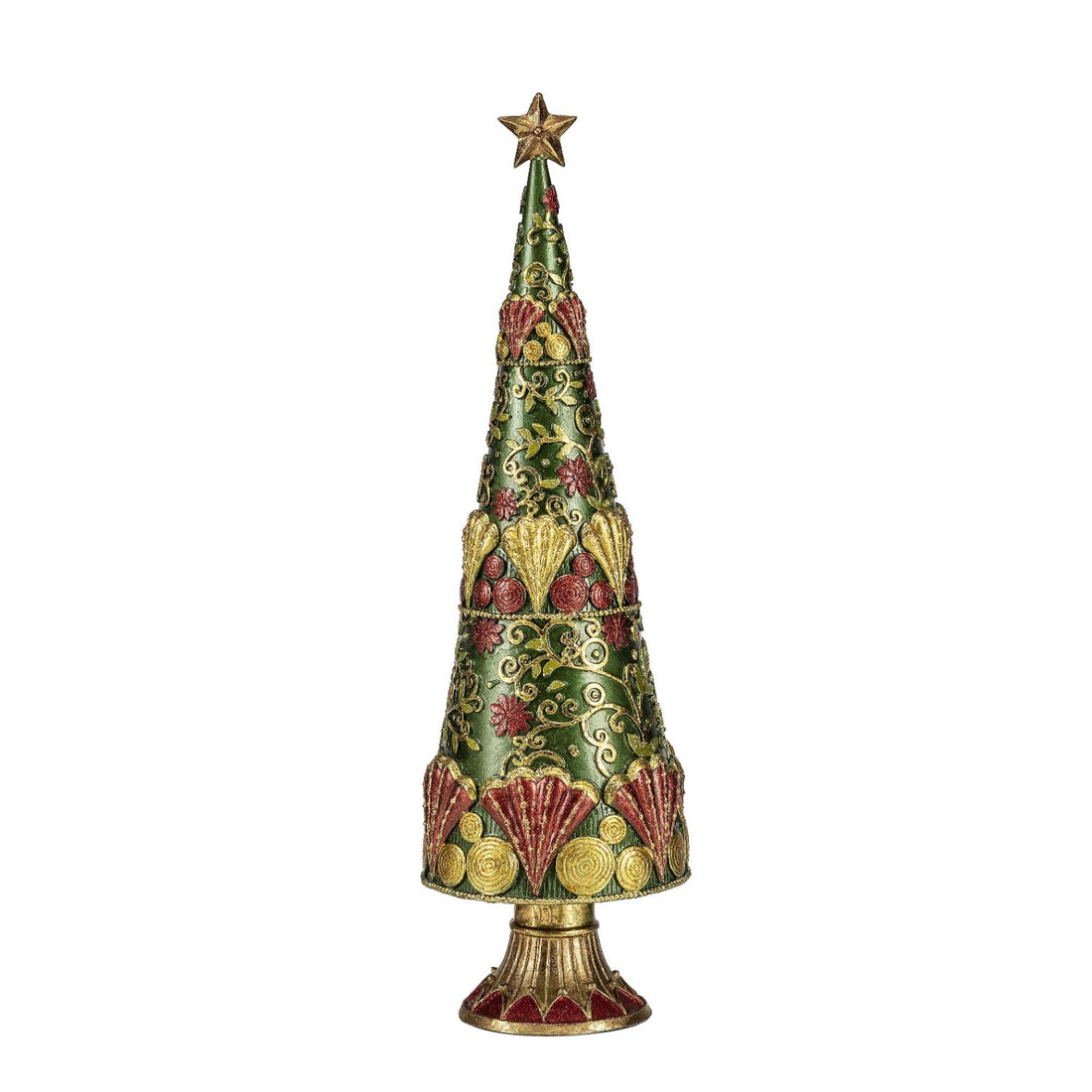 PALAIS ROYAL Polyresin Christmas Tree 33cm Christmas Decoration